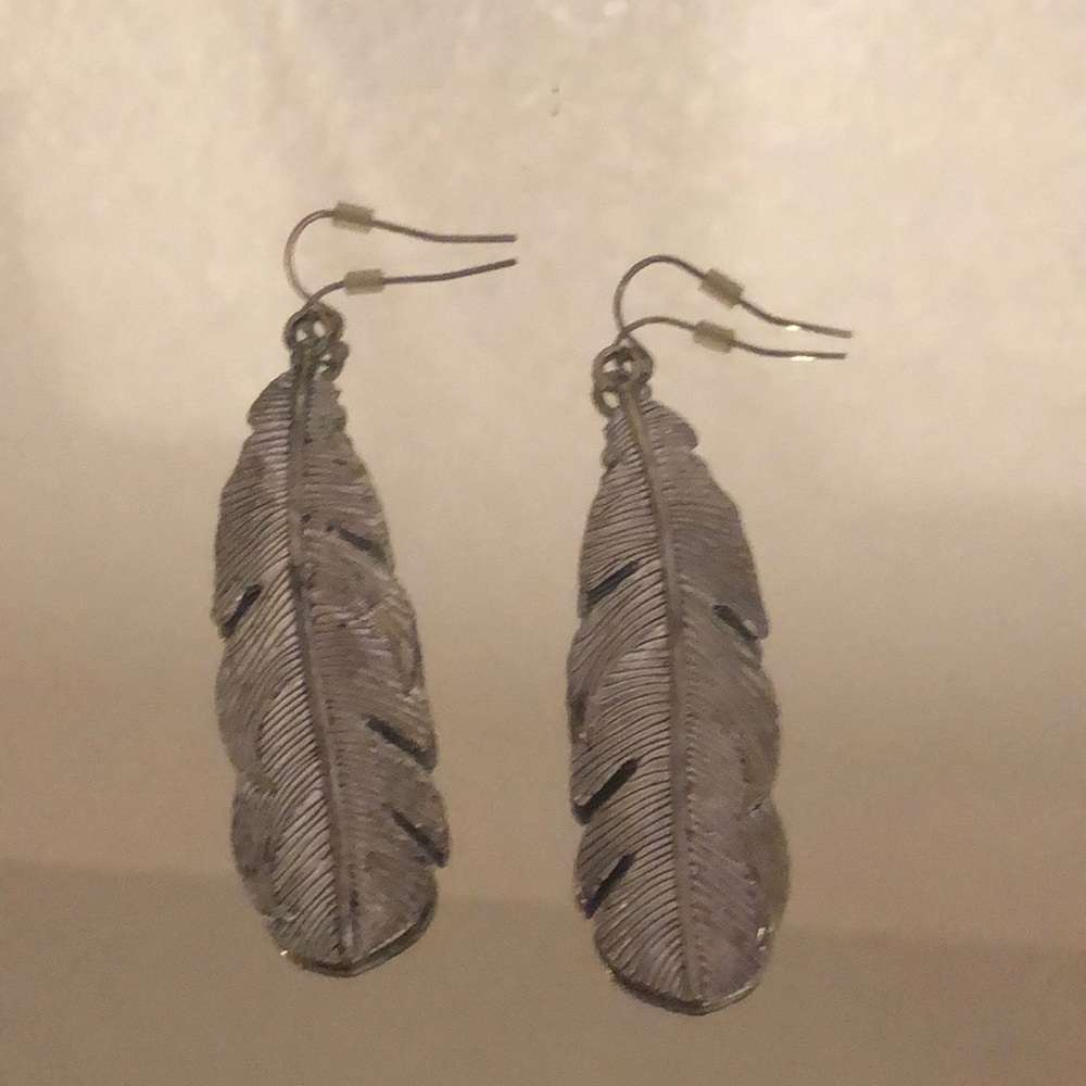 Feather earrings